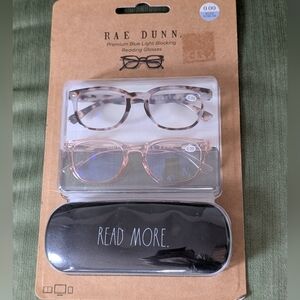Rae Dunn Premium Blue Light Blocking 2-Pack 0.00 Reading Glasses Case Read More